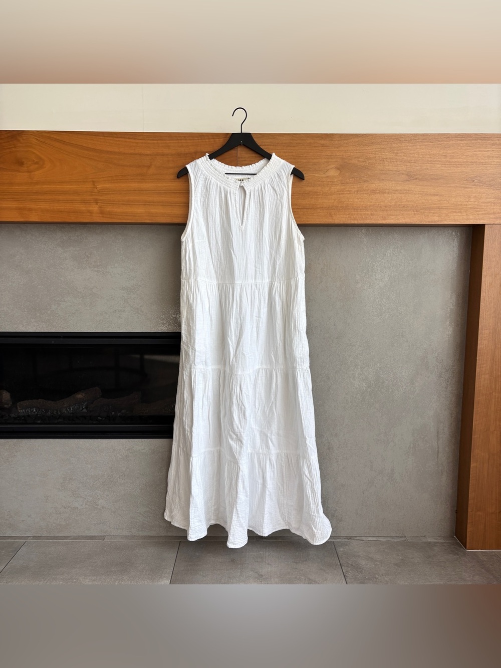 Boden Double Cloth Midi Tiered Dress, Size 12